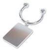 Silver plated rectangular keyring. Metaza friendly gifts. Engravable gifts. Silver plated rectangular keyring. Metaza friendly gifts. Engravable gifts.