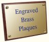 A range of engraved brass plaques are available from Mastergrave