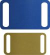 Collar tags available in blue, gold and stainless steel. Collar tags available in blue, gold and stainless steel.