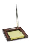  Desk Memo Pad & Pen Holder with Engraving Plate  