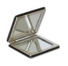 Black Leather Square Compact Mirror - the best place for engravable gifts Black Leather Square Compact Mirror - the best place for engravable gifts