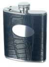 Crocodile Skin Effect Hip Flask (HIP5) - Engravable gifts  