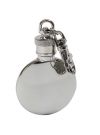 Round Design 1oz Polished Hip Flask on a Key Chain (HIPKEY2) Round Design 1oz Polished Hip Flask on a Key Chain (HIPKEY2)