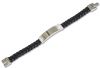Ladies Leather Bracelet with Stainless Steel engraving panel (MJ17) 