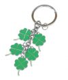 4 Leaf Clover Charms Keyring with Engraving Tag 4 Leaf Clover Charms Keyring with Engraving Tag