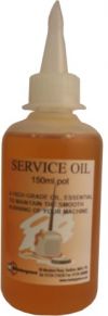 Service Oil - essential to maintain the smooth running of your machine Service Oil - essential to maintain the smooth running of your machine