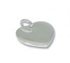 MJ28 Chunky sterling silver heart pendant 