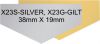 X23G & X23S Trophy Aluminium Self Adhesive Shapes