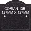 CN13B 6mm Thick Arch Top Corian Plaques 127 x 127mm 