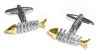 Fish Bone Design Cufflinks (NCUFF69) Fish Bone Design Cufflinks (NCUFF69)