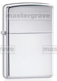 Metaza Gifts Genuine Zippo Lighter with Highly Polished Chrome Effect 