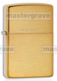 Genuine Zippo Lighter Brushed Brass  