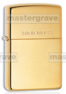 Genuine Zippo Lighter Highly Polished Brass