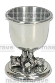 Mastergrave Pewter Children's Teddy Bear Egg Cup Mastergrave unique baby gift