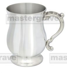 1 Pint Polished Pewter Georgian Tankard in gift box