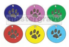 Paw design pet tag new from Mastergrave Ltd 