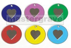 Heart design pet tag new from Mastergrave Ltd 