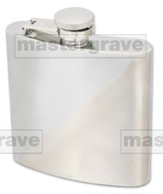 2 Tone 6oz Hip Flask with Captive Lid (HIP8) 