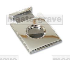 Christmas Gifts Silver plated brass popular square design cigar cutter