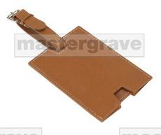 Traditional stitch design luggage tag. 