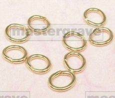 Sterling Silver & Gold Plated 6mm Jump Rings (PK20) (MJRING1 & 2) 