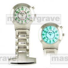  *NEW* Quartz Movement Nurses Fob Watch with backlight in Chrome  