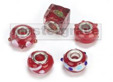 Assorted red glass beads designs by Flaunt