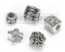 *NEW* Pack of 5 Silver Plated Flaunt Charms 