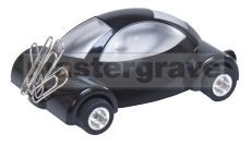 Black Plastic Car with LED light and Magnet for Paperclips (ET7)