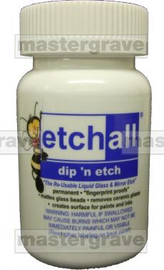 Etchall 10- Chemical Glass Etcher (Etchall 118ml Dip 'N' Etch)
