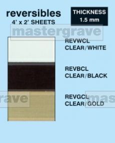 Reversibles in white,black,gold. Ideal for tamper proof signage