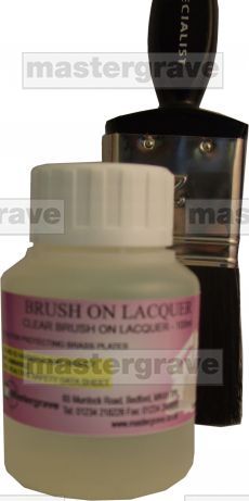 BRUSH LACQ Clear brush on lacquer.