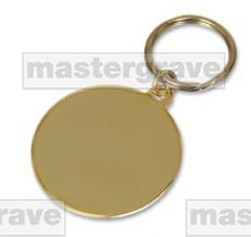 K40/42Gold Plated Key Tags (Tapered & Oval) Suitable for engraving on the Metaza