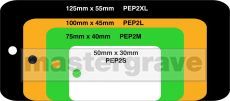 Plastic Rectangular Key Tags (PEP2)