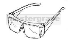 Safety Glasses - will fit over prescription glasses.