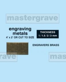 Engravers Brass availale in 1mm, 1.5mm, 2mm & 3mm