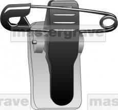 EA003 Badge Clip with Safety Pin