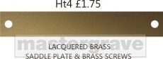 Lacquered Brass Horse Tack Plates & Tags (HT1 HT2 HT3 HT4 HT5) 