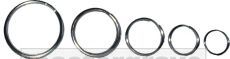 Nickel Split Rings for tags EA024, EA025, EA026, EA027, EA029