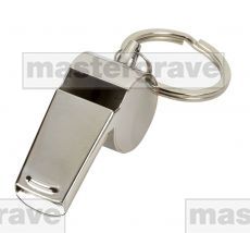 *NEW* Stainless steel sports whistle keyring (GG78)